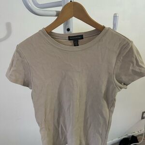 Banana Republic Women's Beige Short Sleeve Tee